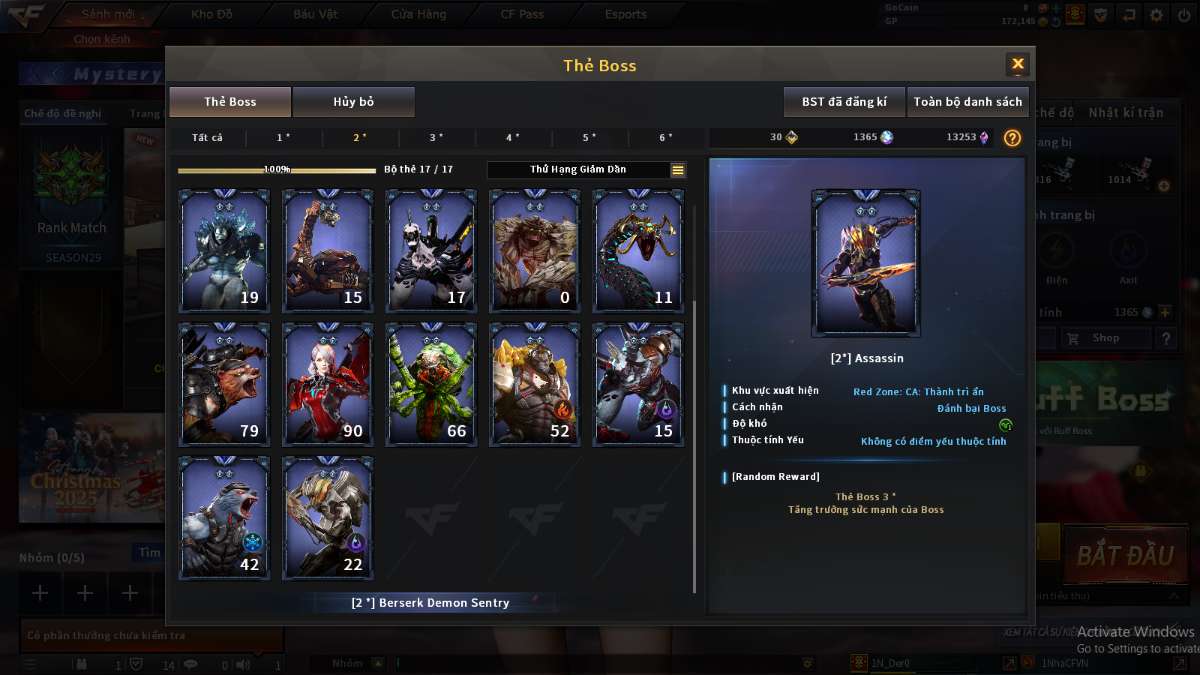 shop acc cf uy tin gia re